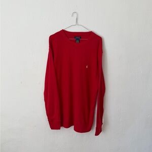 Polo Ralph Lauren Red Dual Texture Thermal Men’s Extra Large